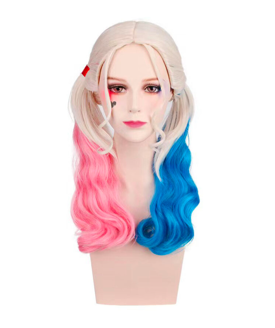 Harley Quinn Inspired Pink & Blue Wig