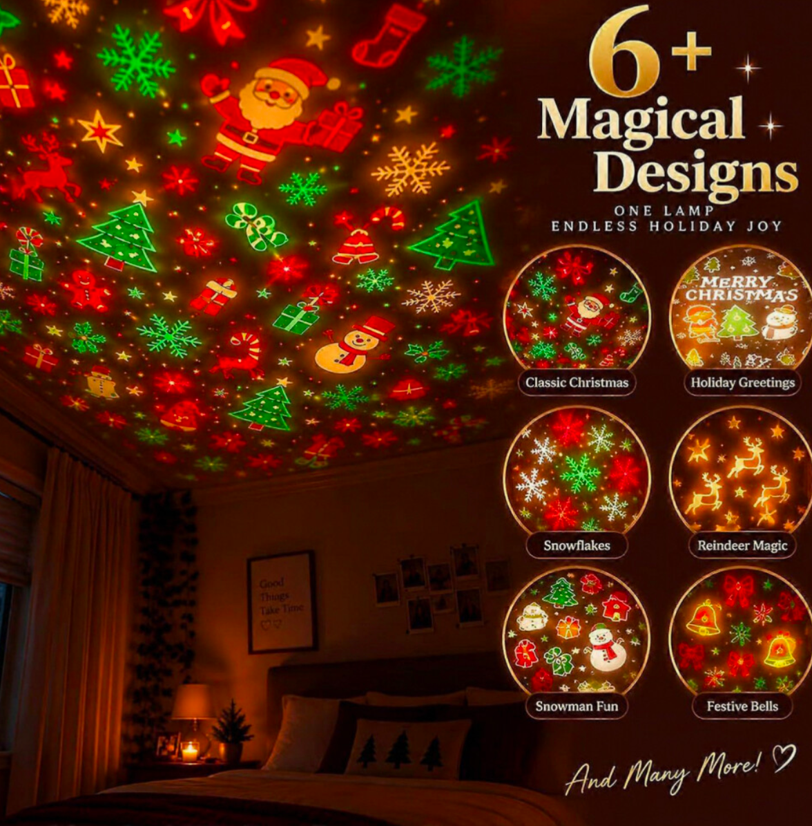 Christmas Tree USB LED Ceiling Projector Light