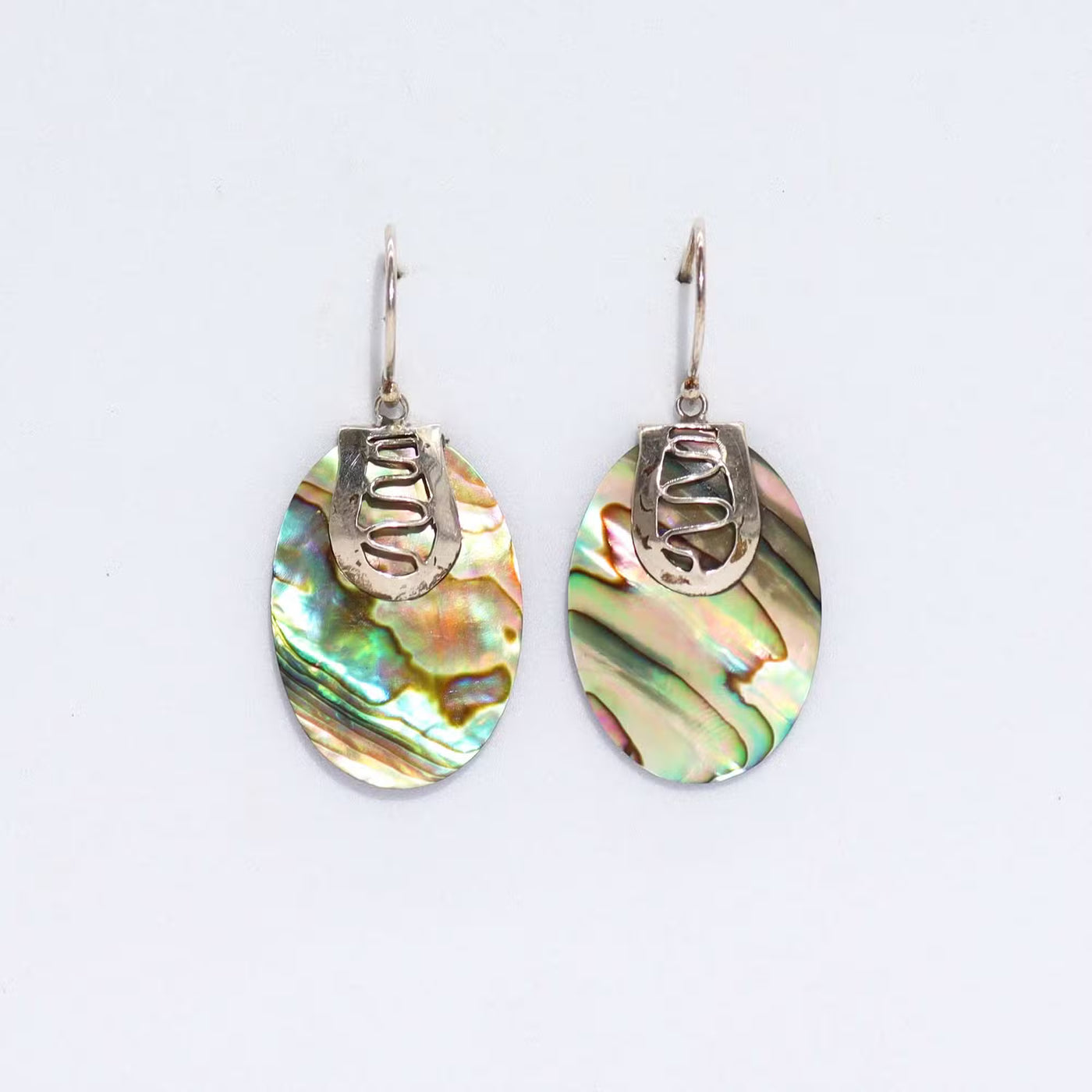 Shell & Silver Earrings - Abalone - Truly Yours