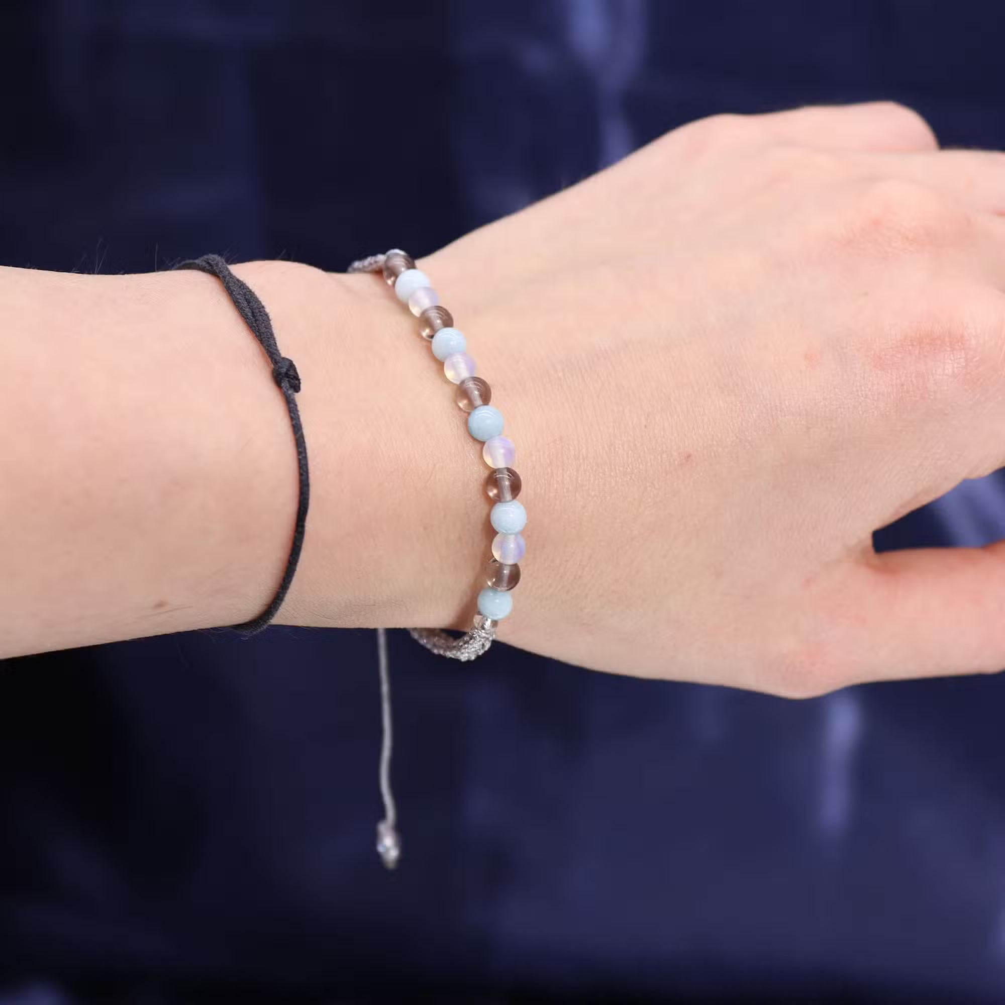 Zodiac Crystal Candle with Gemstone Bracelet - Cancer Candles
