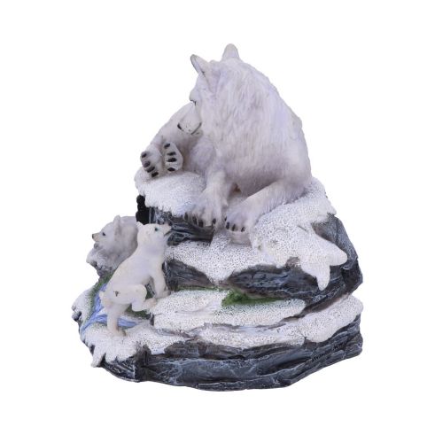Mother's Watch White Wolf and Pups Calendar - Truly Yours