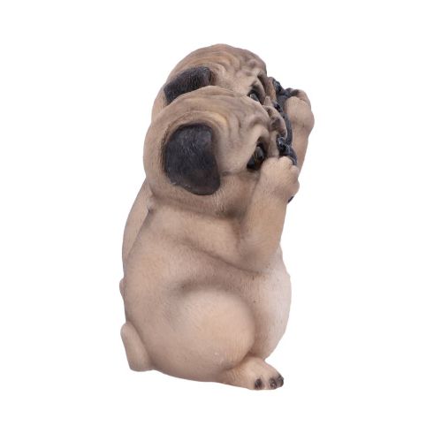 Three Wise Pugs 8.5cm Ornament