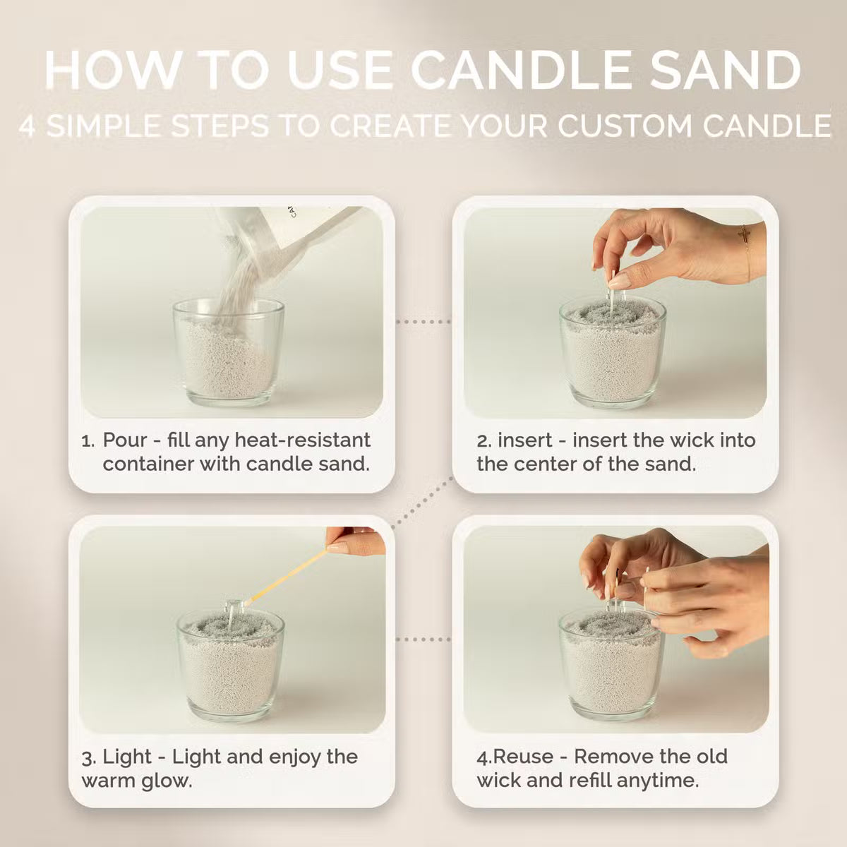 Fragranced Candle Sand - Chocolate Brown - Millionaire Gold - 300g