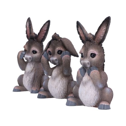Three Wise Donkeys 11cm - Truly Yours