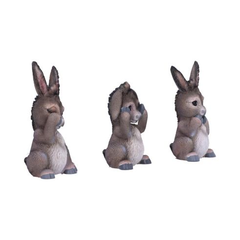 Three Wise Donkeys 11cm - Truly Yours
