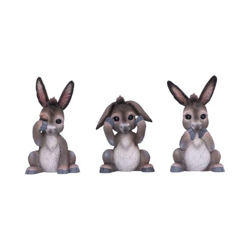 Three Wise Donkeys 11cm - Truly Yours