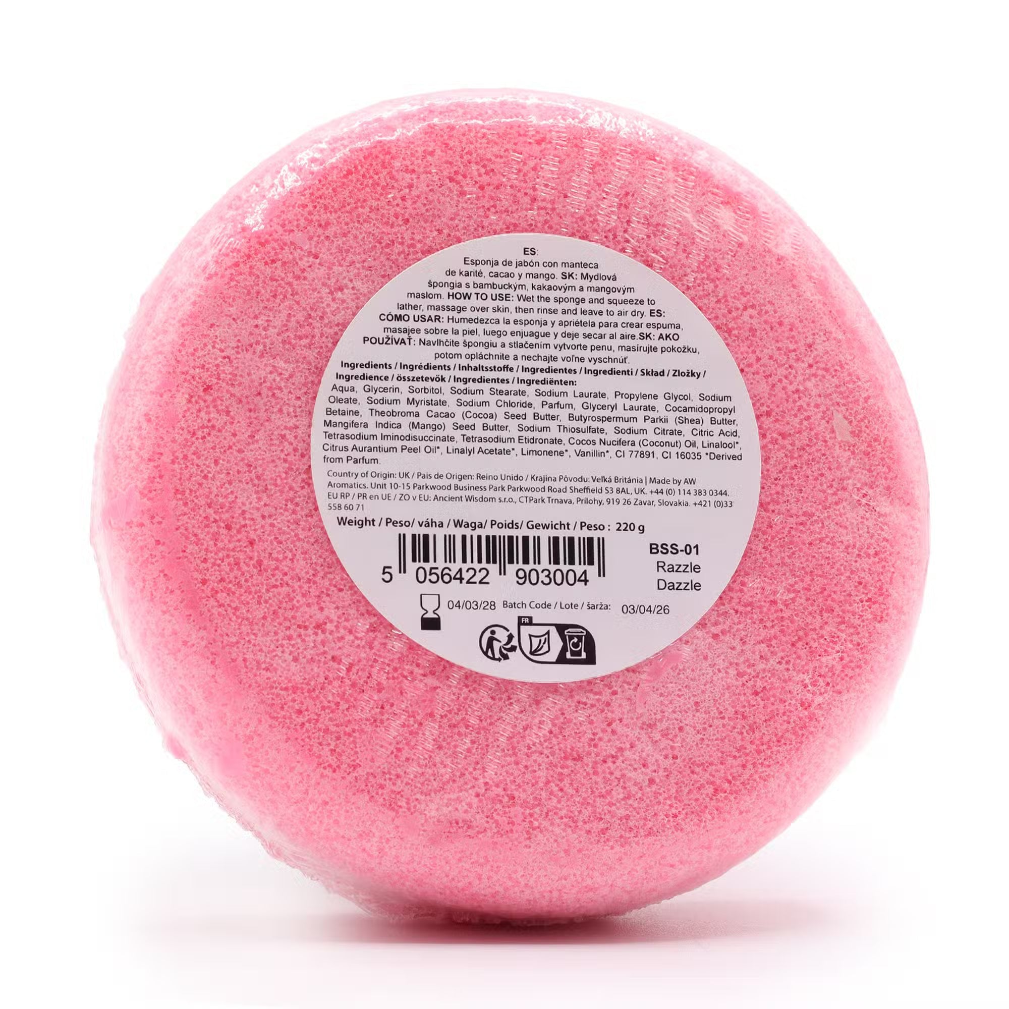 Butter Bubble Soap Sponge- Razzle Dazzle