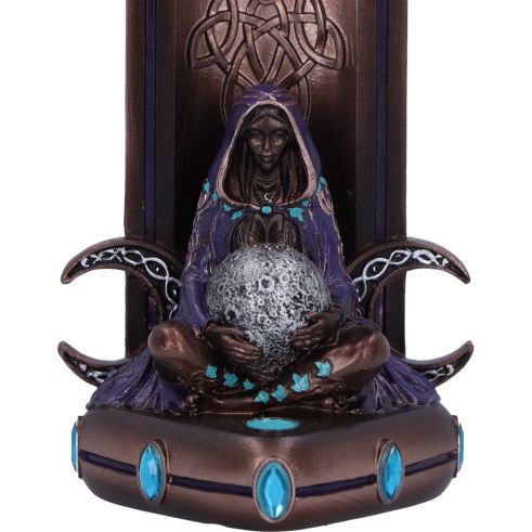 Triple Moon Goddess Bronze Incense Burner - Truly Yours