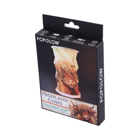 Highland Cow Foldable Lamp Rechargeable USB Powered 21cm Lamp