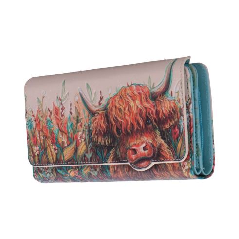 Highland Cow Embossed Purse 18.5cm Purse