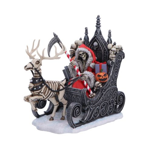 Slay Bells Christmas Sleigh Reaper Figurine