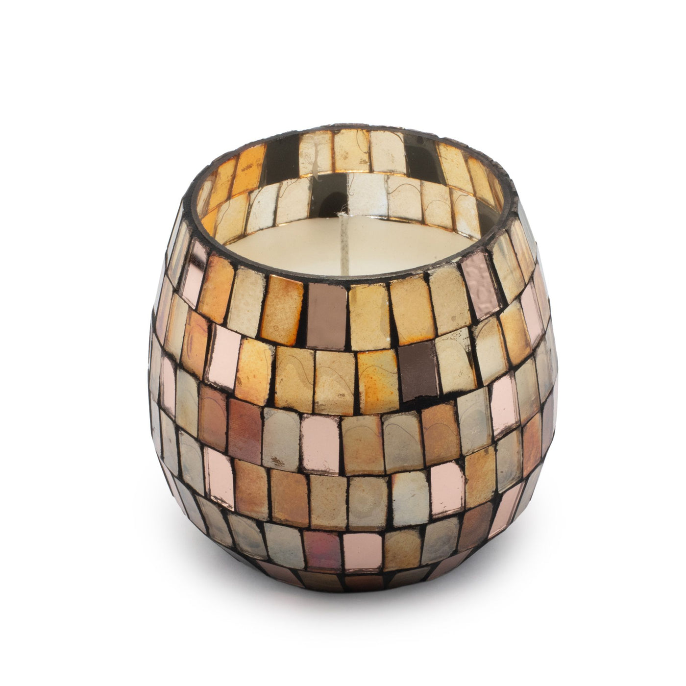Small Glass Jar Candles - Amber Mosaic - Truly Yours