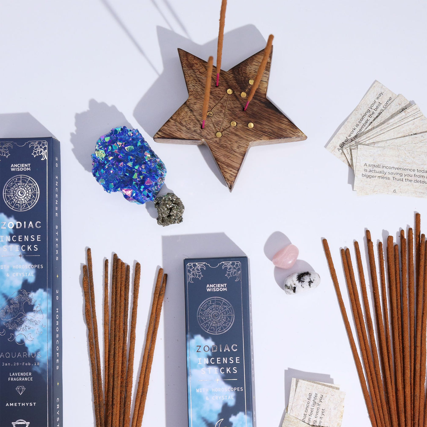 Yagra Palo Santo Zodiac Gemstone Crystal Incesne - Aries - Truly Yours