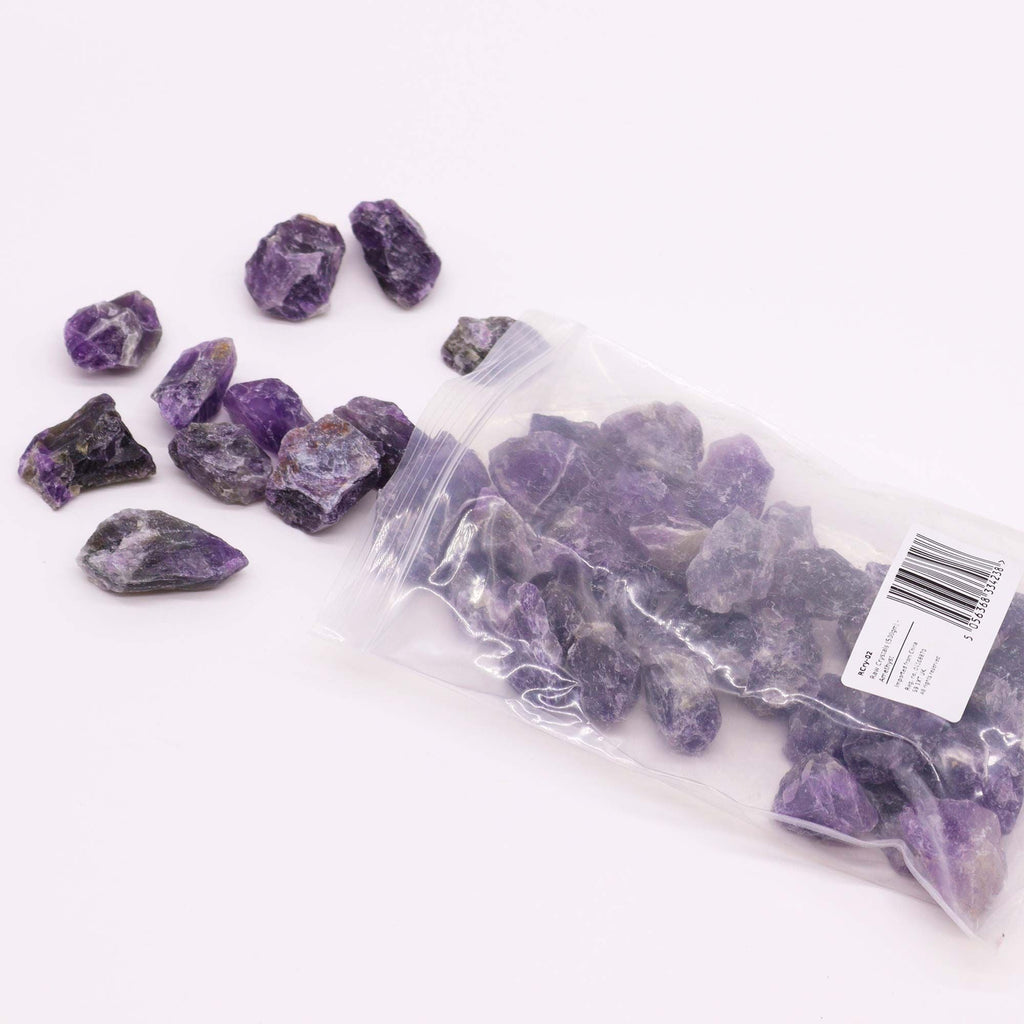 Raw Crystals (500gm) - Amethyst Raw Crystals