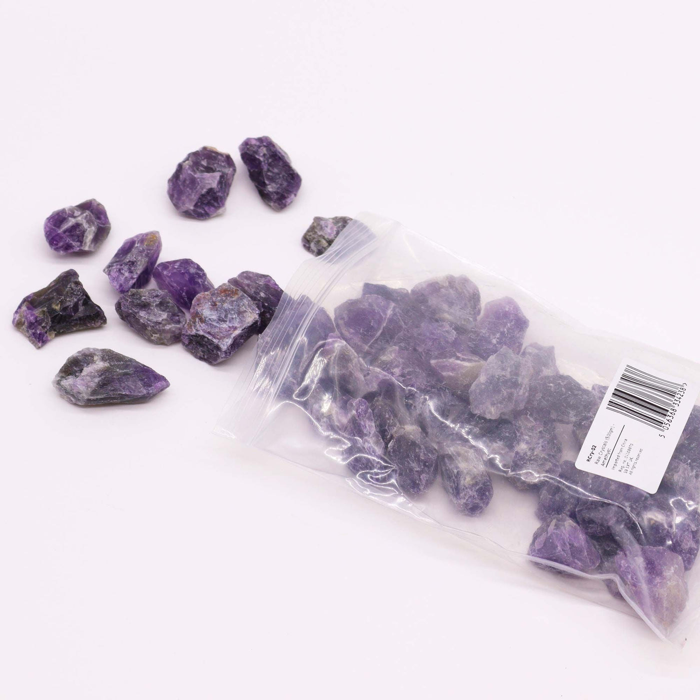 Raw Crystals (500gm) - Amethyst Raw Crystals