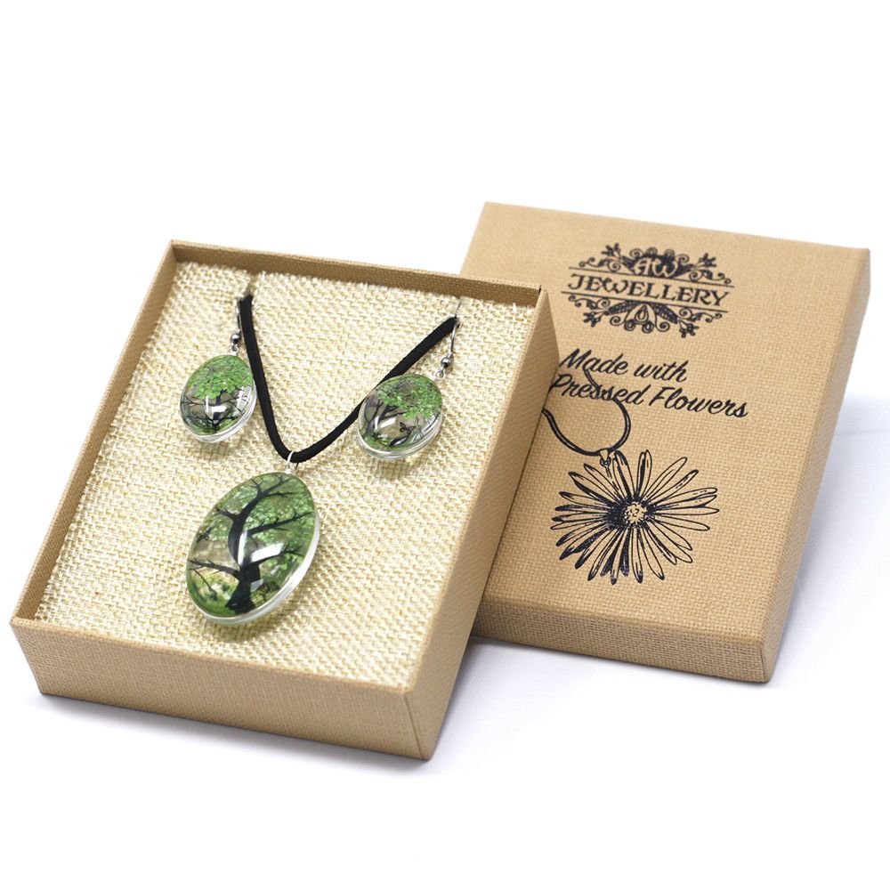 Pressed Flowers - Tree of Life set - Green - Truly Yours