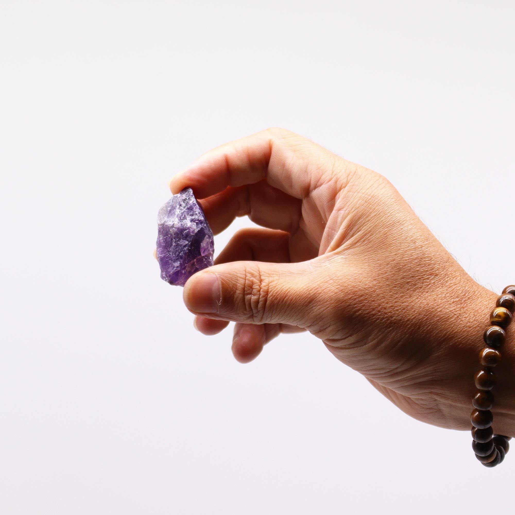Raw Crystals (500gm) - Amethyst Raw Crystals