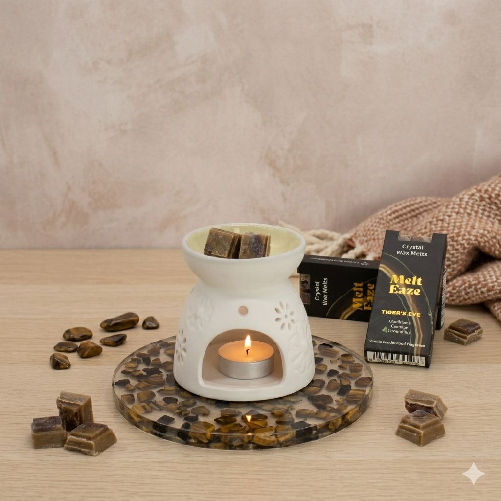 MeltEaze Wax Melts 50g - Tigereye Strength - Vanilla Sandalwood - Truly Yours