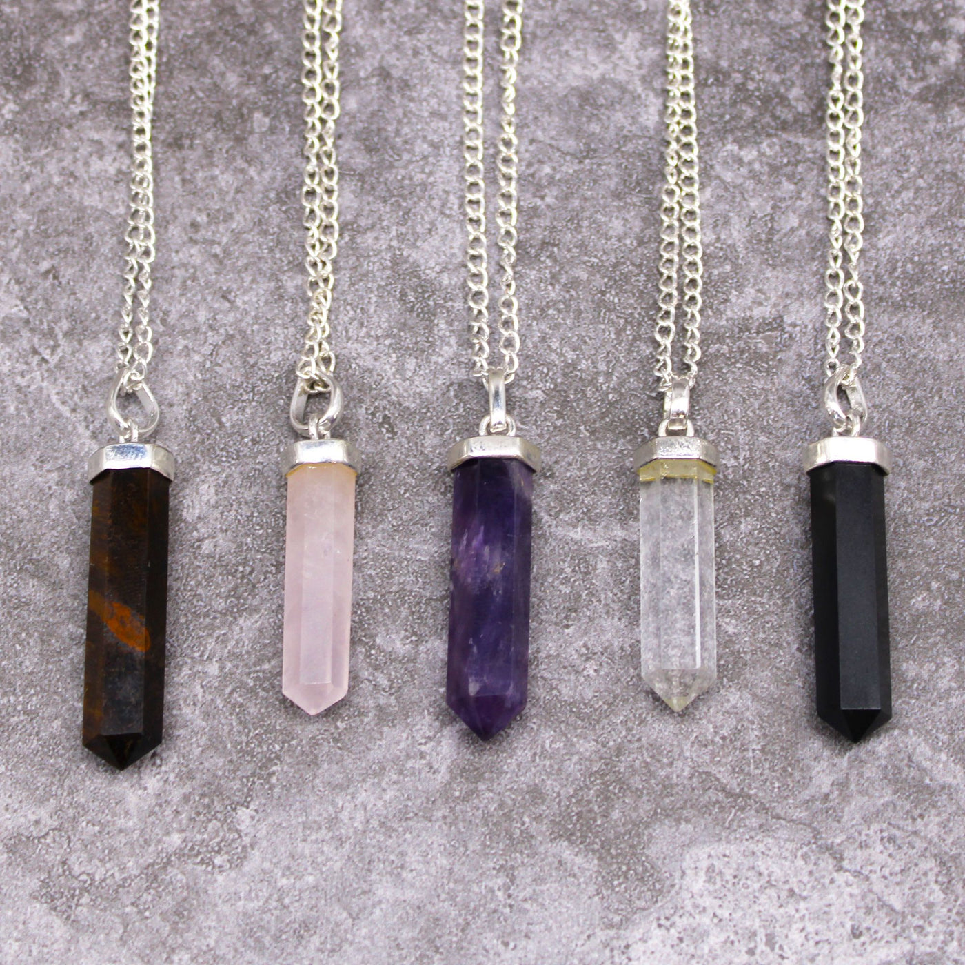Gemstone Classic Point Pendant - Rose Quartz - Truly Yours