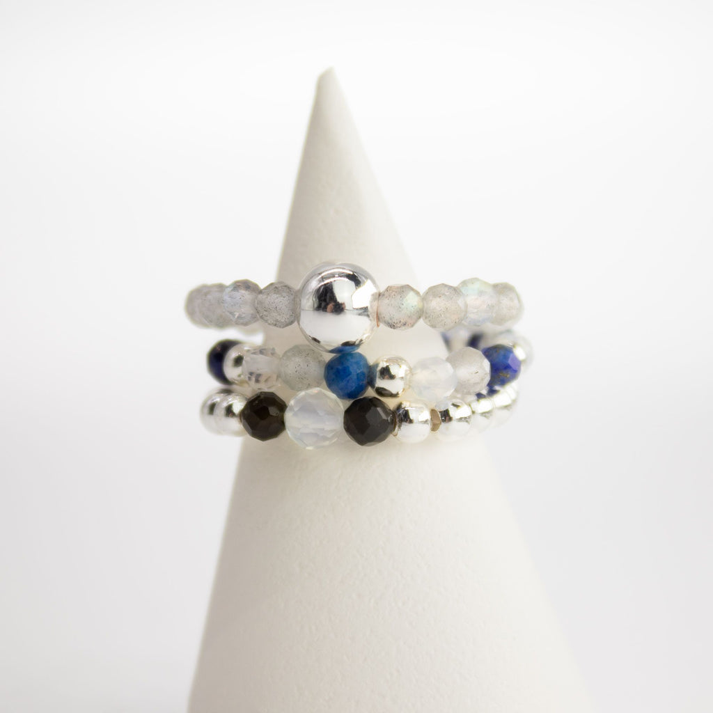 Nymph Spirit Gemstone Ring Set - Northern Lights - Truly Yours