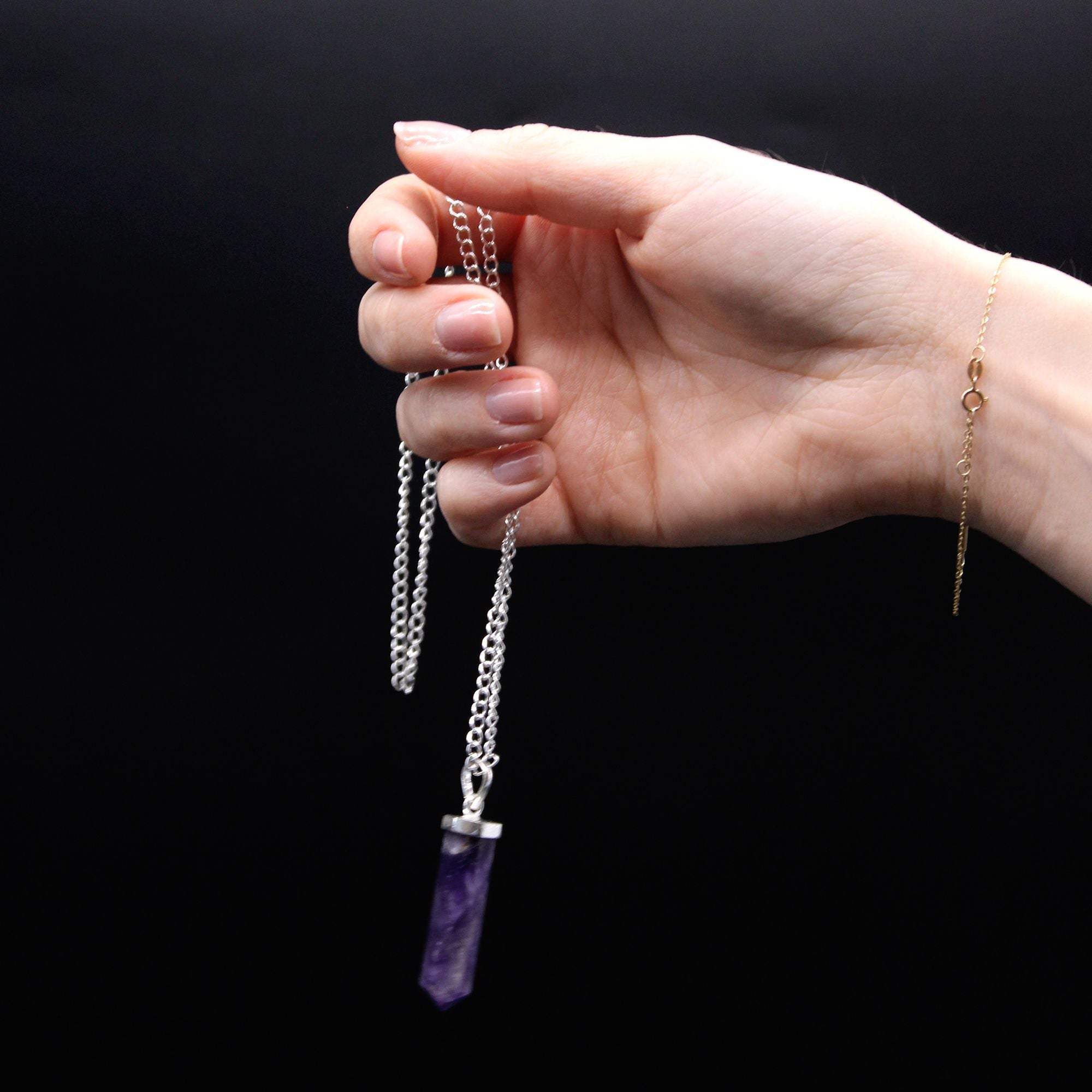 Gemstone Classic Point Pendant - Rose Quartz - Truly Yours