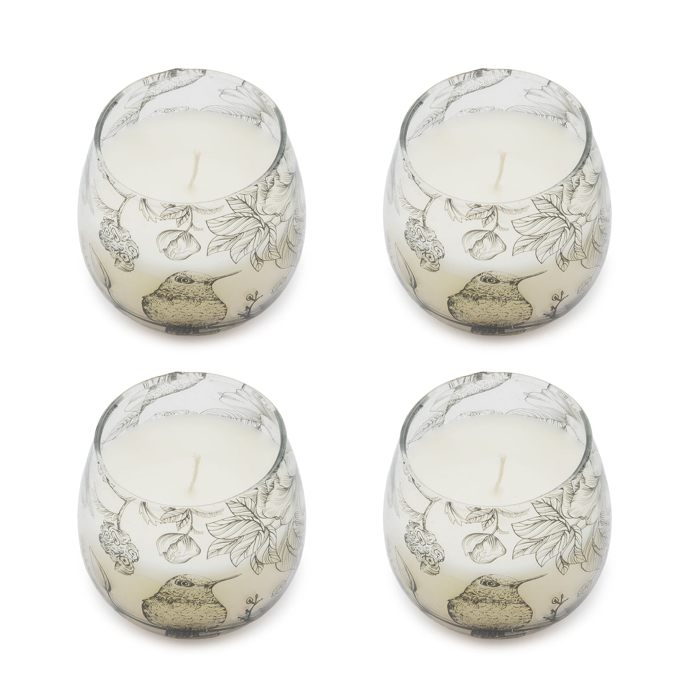 Small Glass Jar Candles - Drawn by Flame - Truly Yours
