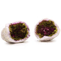 Coloured Calsite Geodes - Natural Rock - Pink & Gold Coloured Calcite Geodes