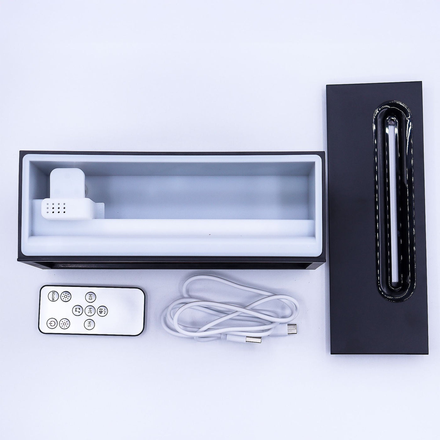 Flame Effect Aroma Diffuser with Birdsound - Black USB - Colour Change Aroma Diffusers