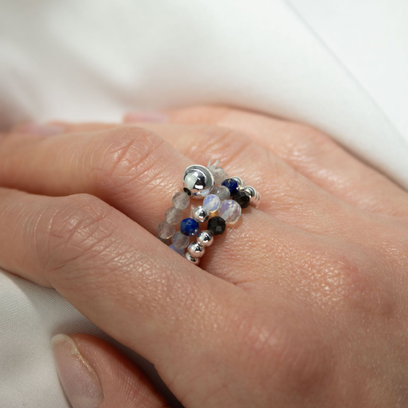 Nymph Spirit Gemstone Ring Set - Northern Lights - Truly Yours
