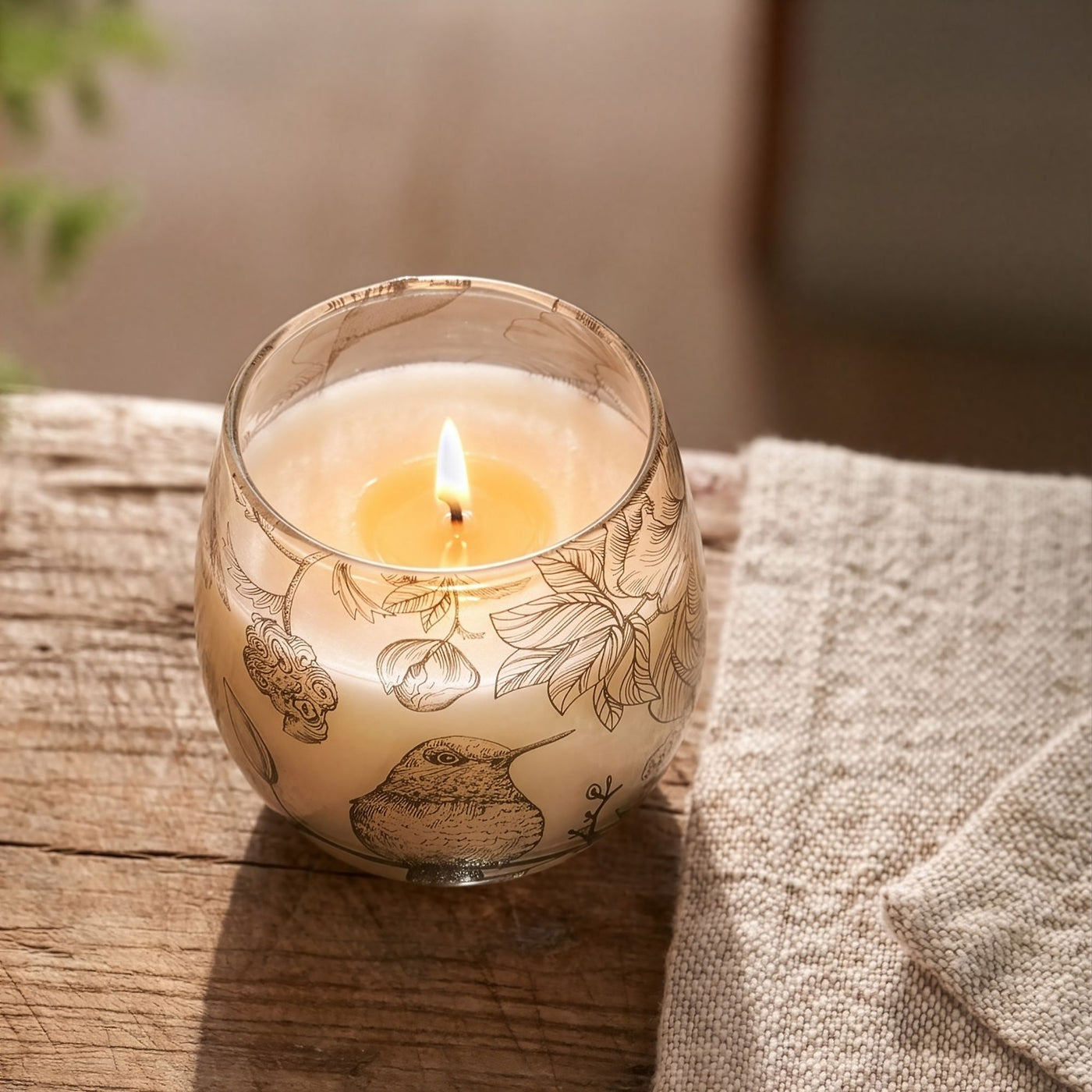 Small Glass Jar Candles - Drawn by Flame - Truly Yours