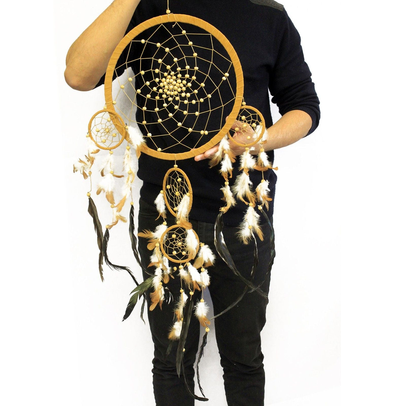 Bali Dreamcatchers - XLarge Round - Cream/Coffee/Choc Bali Dreamcatchers