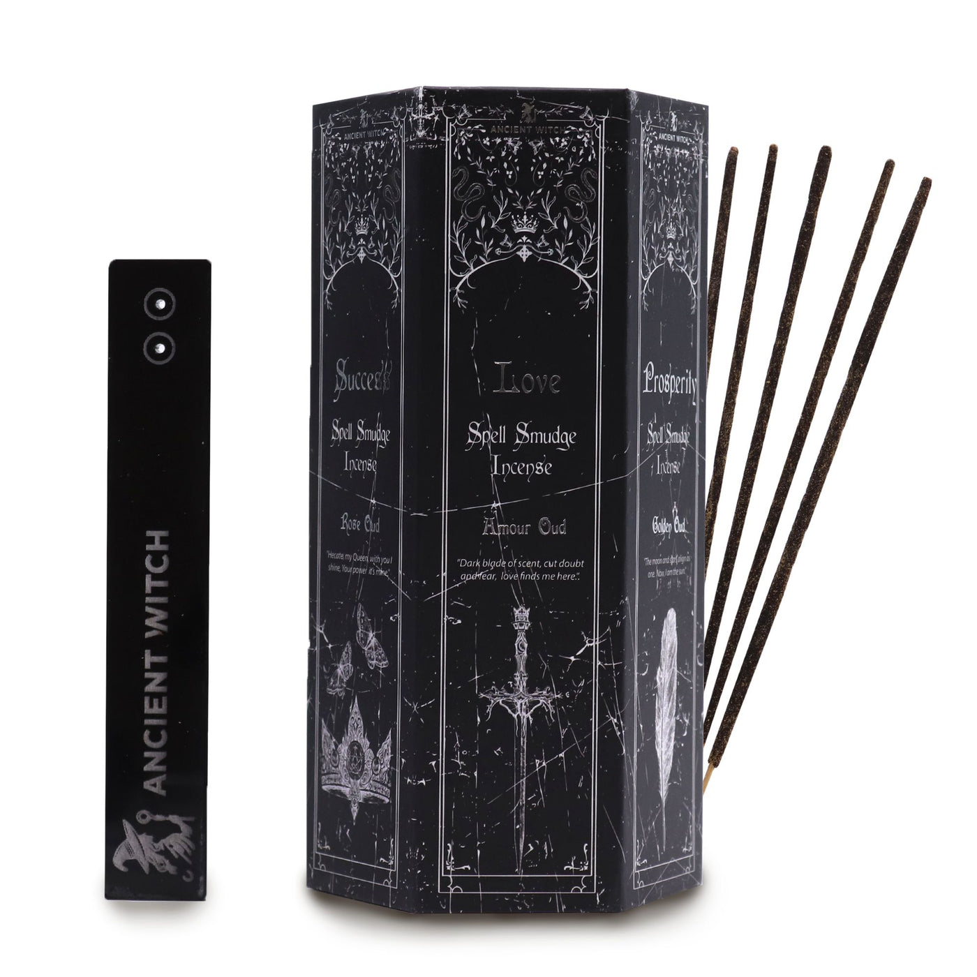 Pyramid Shape Display Incense - Set of 5 Ancient Witch Scents & Spells - Truly Yours