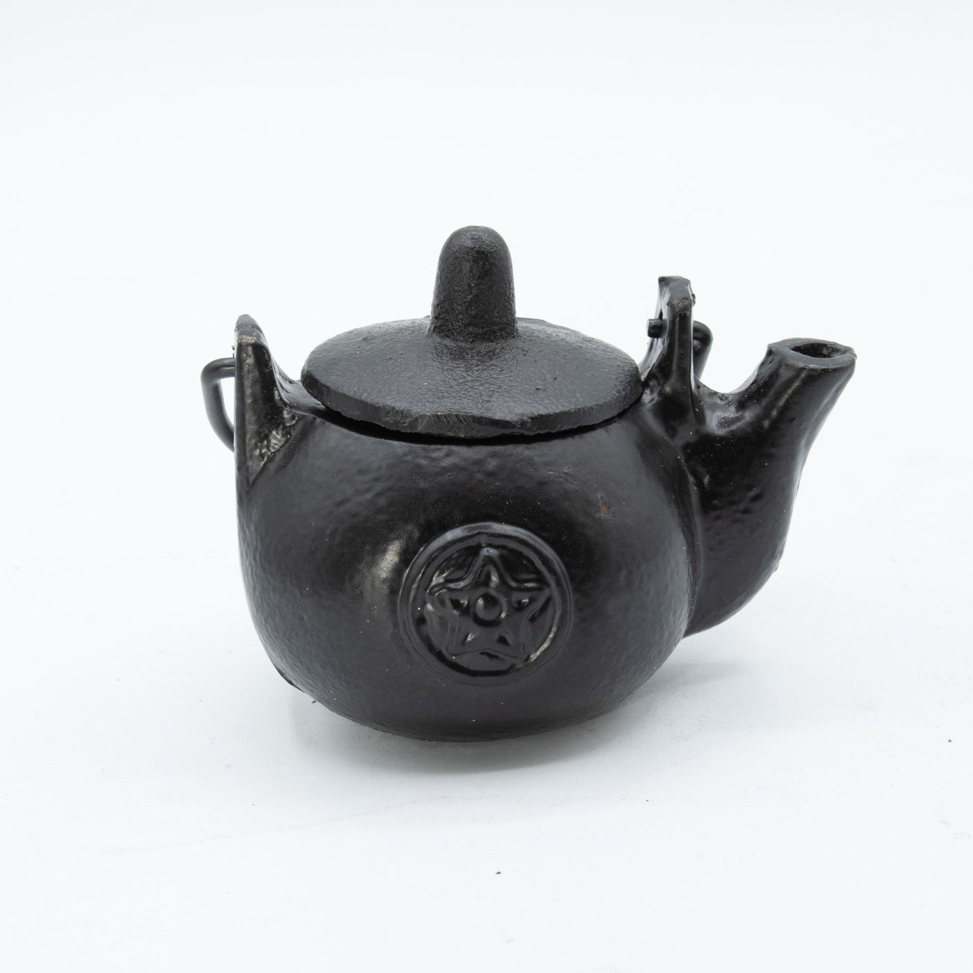 Small Cast Iron Ritual Pot with Pentagon 8x8x10cm - Truly Yours