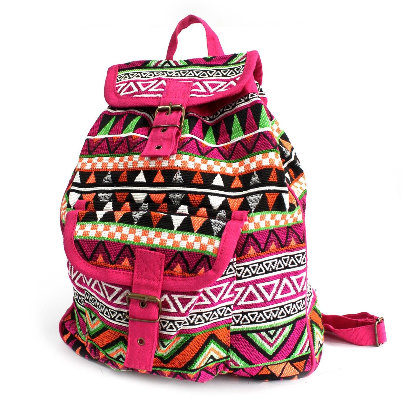 Jacquard Backpack Bag - Various Colours