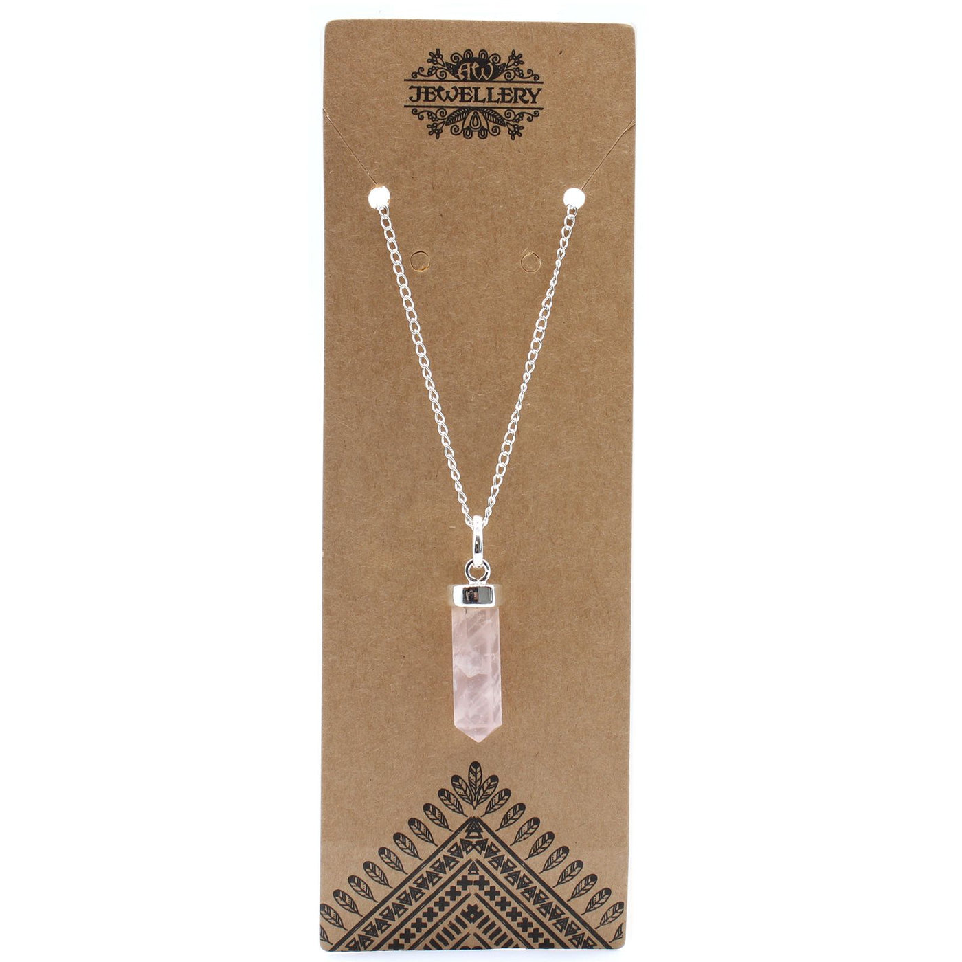 Gemstone Classic Point Pendant - Rose Quartz - Truly Yours