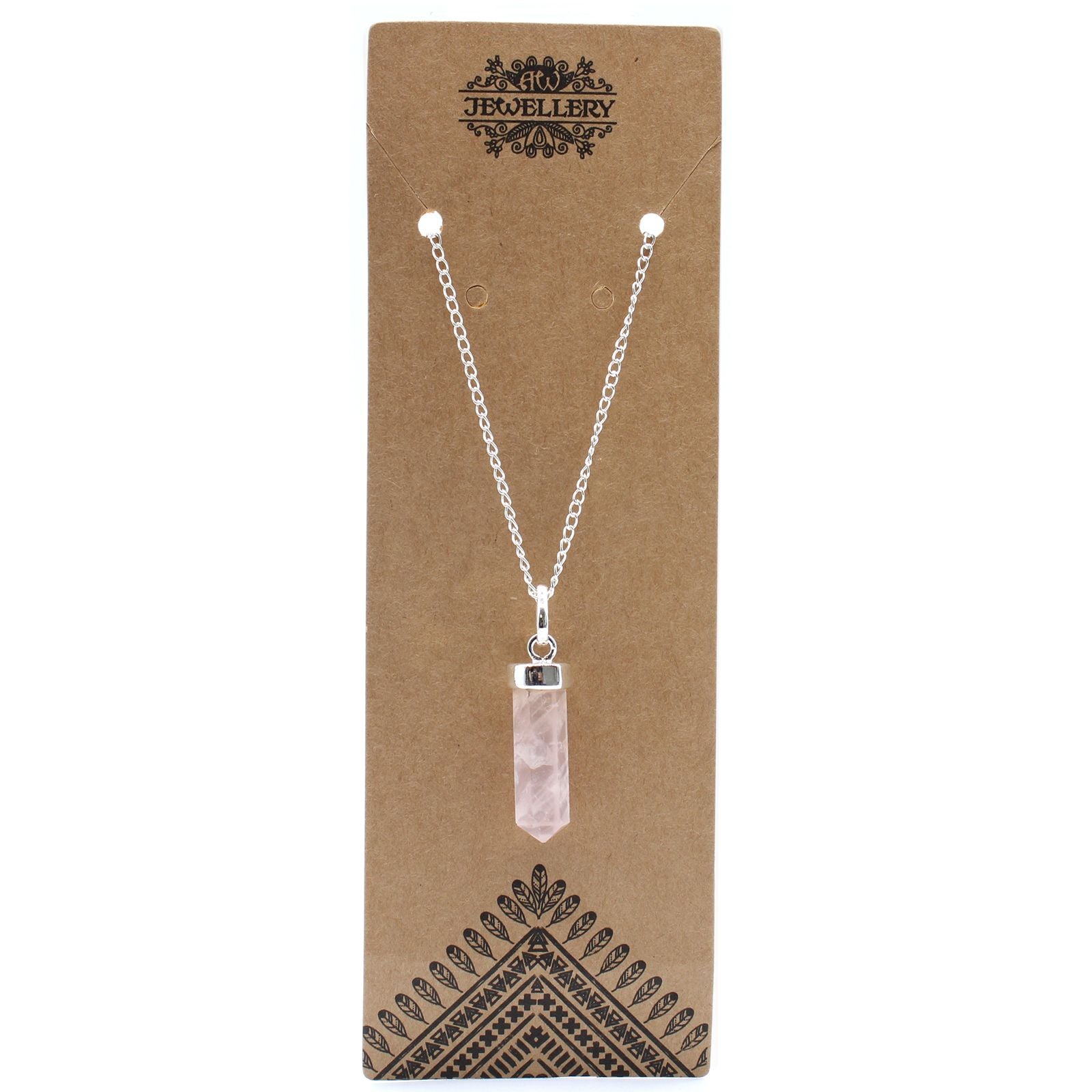 Gemstone Classic Point Pendant - Rose Quartz - Truly Yours
