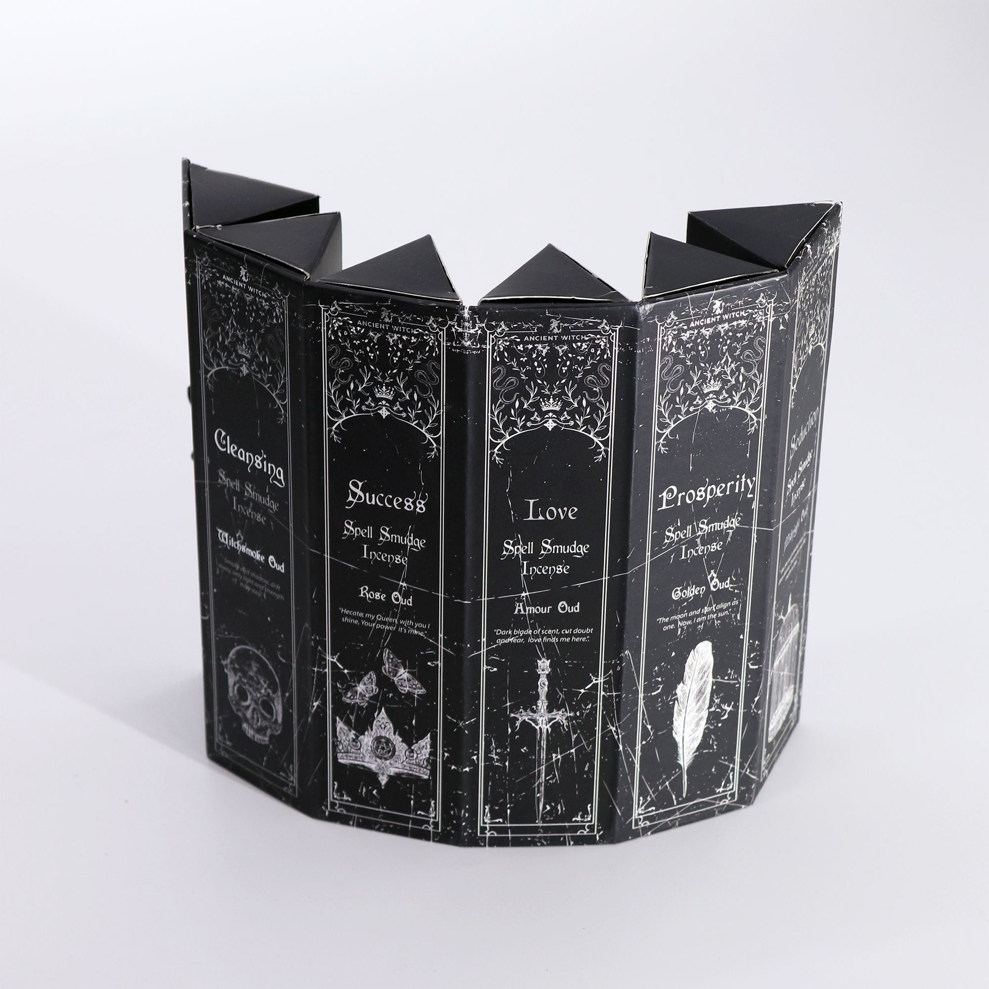 Pyramid Shape Display Incense - Set of 5 Ancient Witch Scents & Spells - Truly Yours