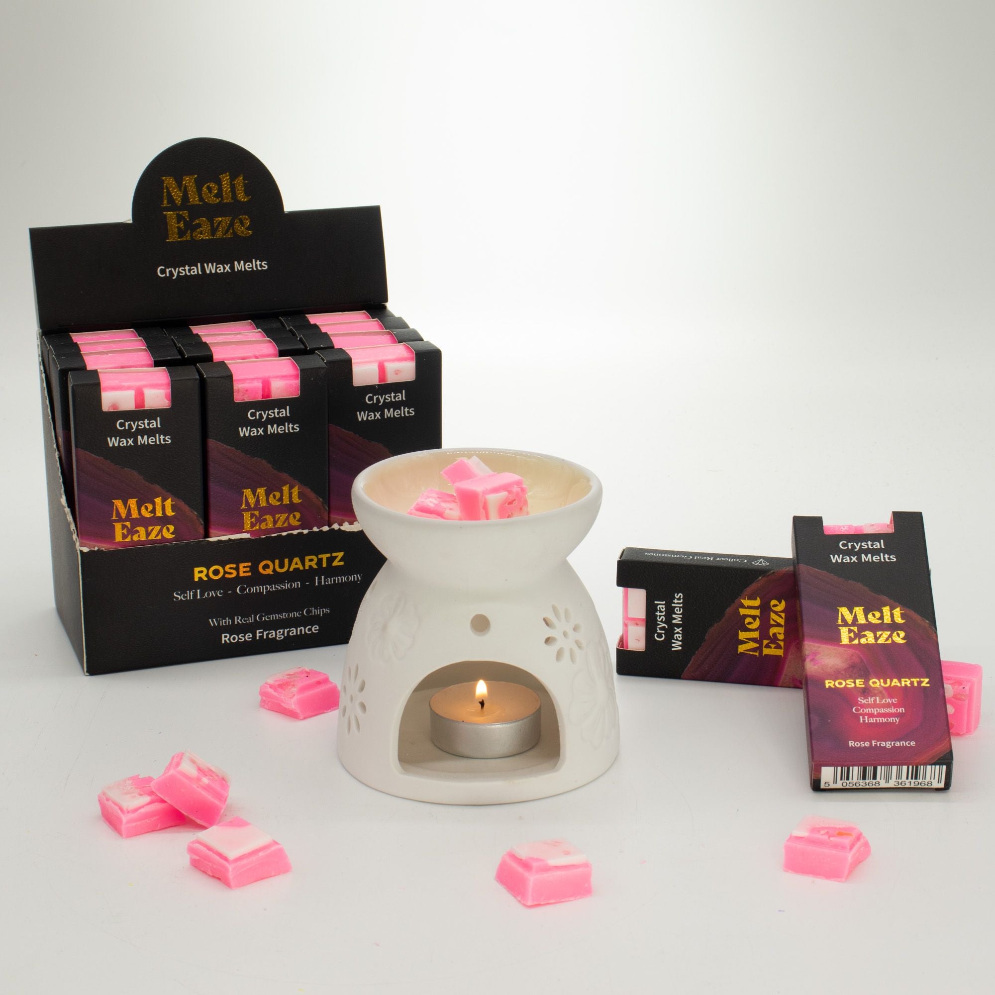 MeltEaze Wax Melts 50g - Rose Quartz Love - Rose - Truly Yours