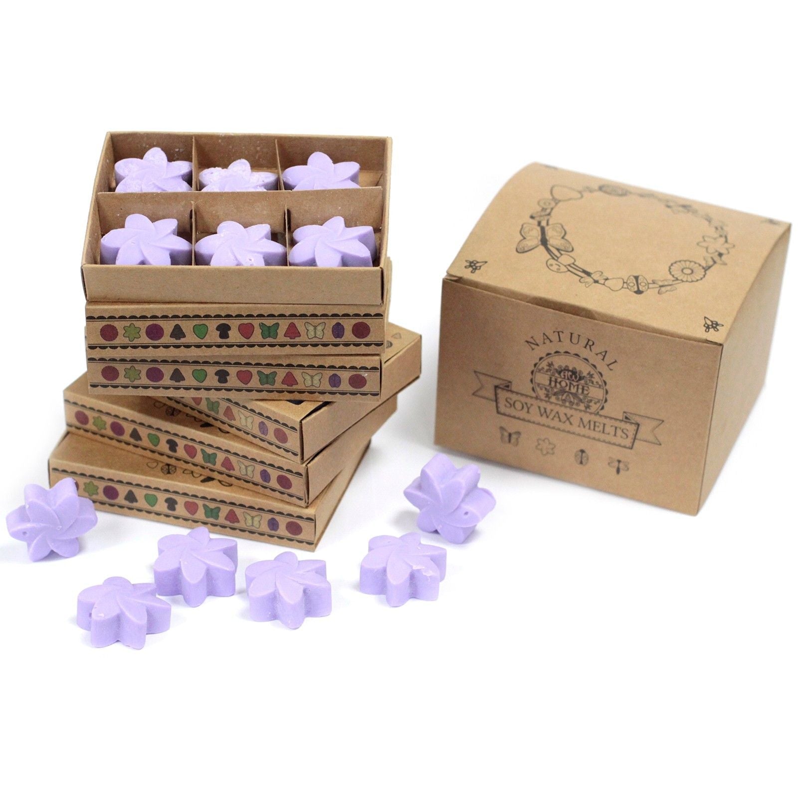 Box of 6 Wax Melts - Lavender Fields Natural Soy Wax Melts