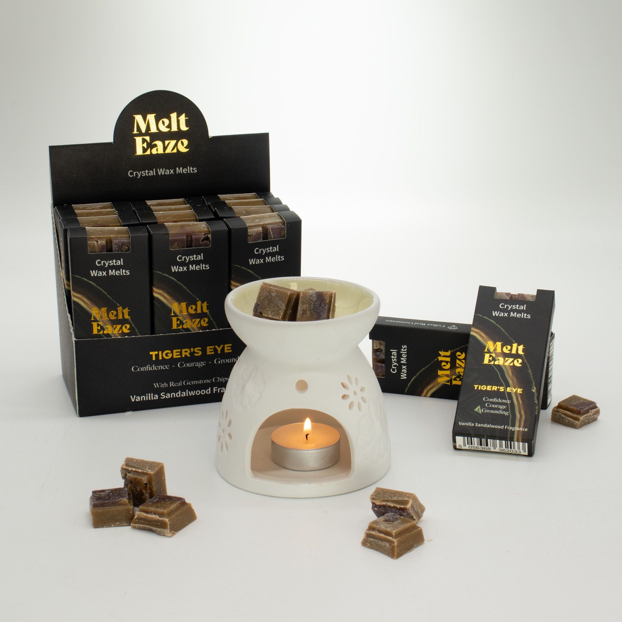 MeltEaze Wax Melts 50g - Tigereye Strength - Vanilla Sandalwood - Truly Yours