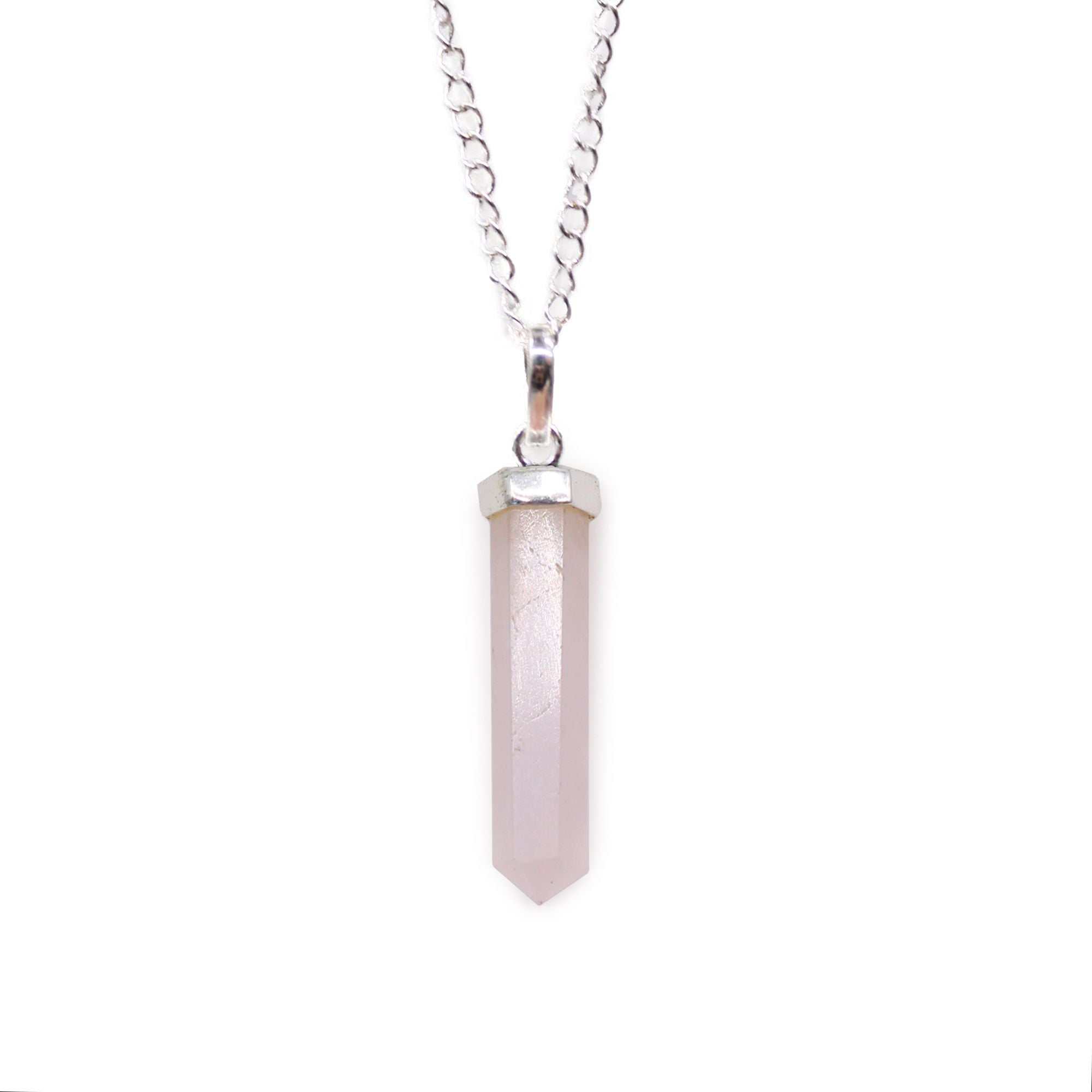 Gemstone Classic Point Pendant - Rose Quartz - Truly Yours