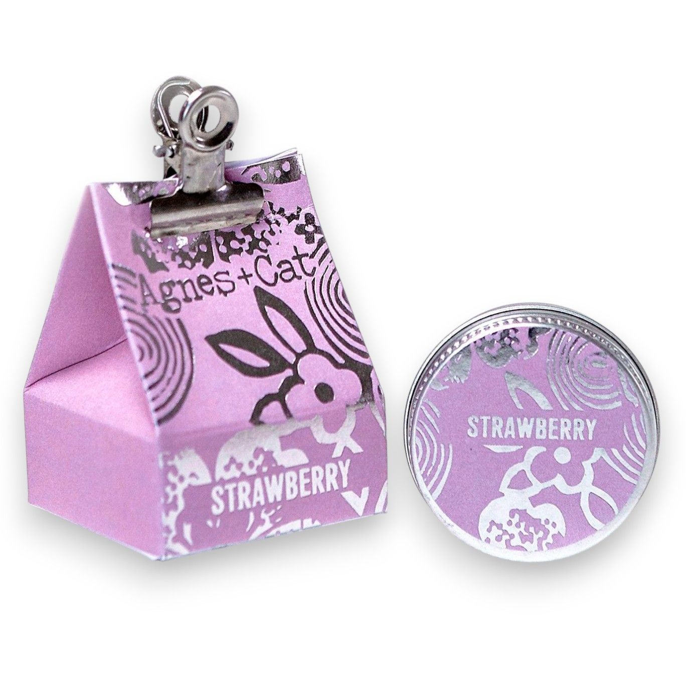 Lip Balm - Strawberry Agnes + Cat Natural Lip Balms 12g
