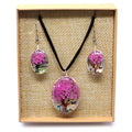 Pressed Flowers - Tree of Life set - Bright Pink - Truly Yours