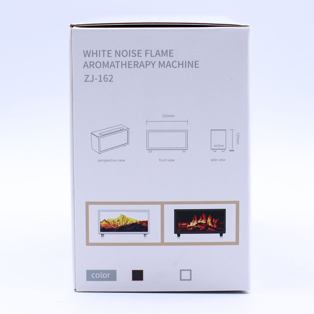 Flame Effect Aroma Diffuser with Birdsound - Black USB - Colour Change Aroma Diffusers