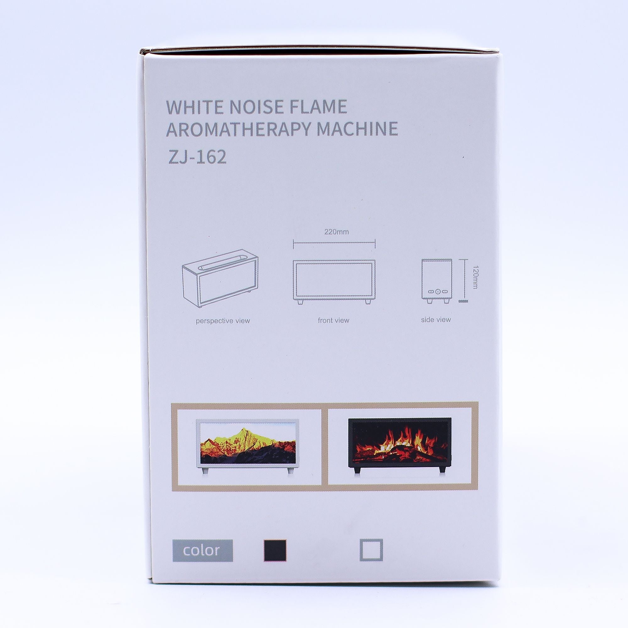 Flame Effect Aroma Diffuser with Birdsound - Black USB - Colour Change Aroma Diffusers
