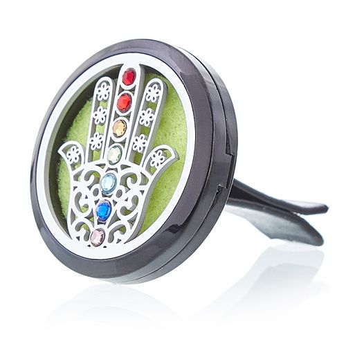 Car Diffuser Kit - Hamsa - 30mm Aromatherapy Car Diffuser Kit