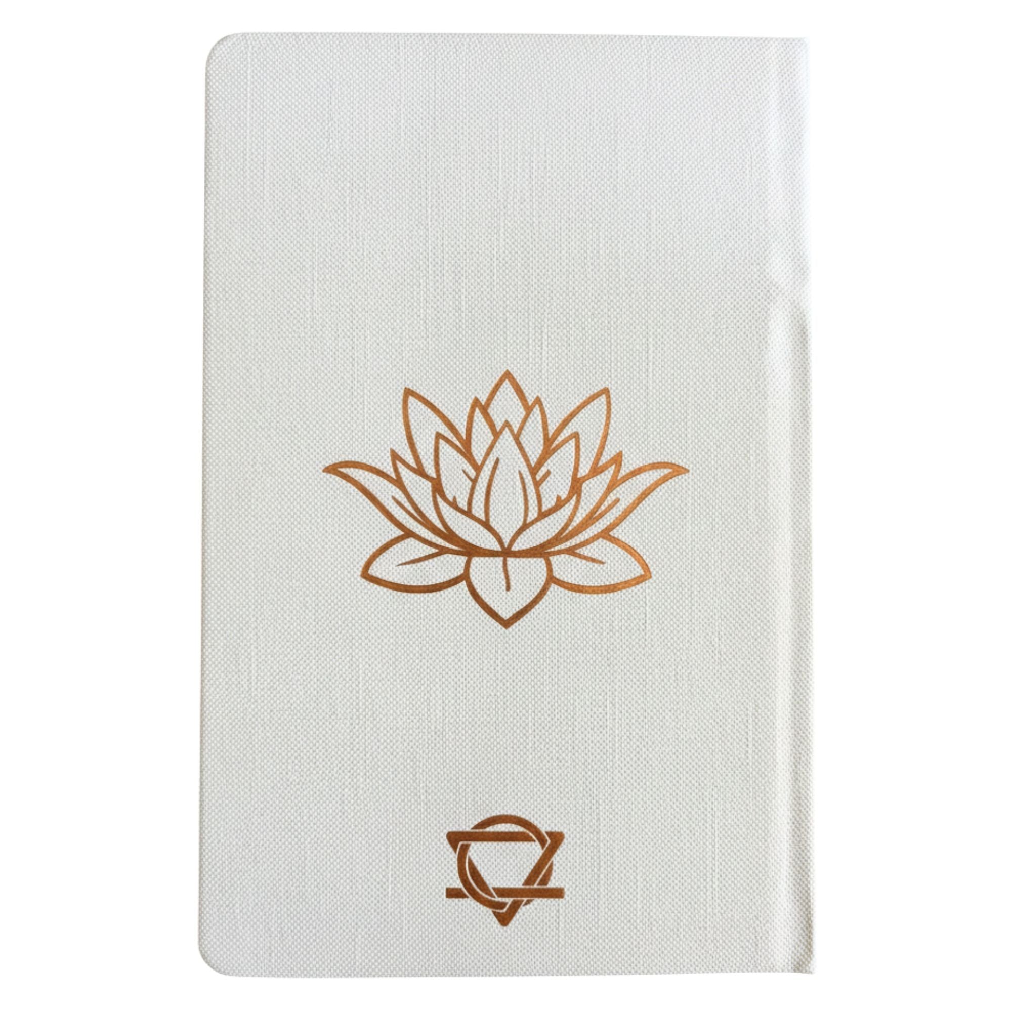 White Wellness Journal - 120 pages - Rose Gold Tree of Life Wellness & Gratitude Notebooks