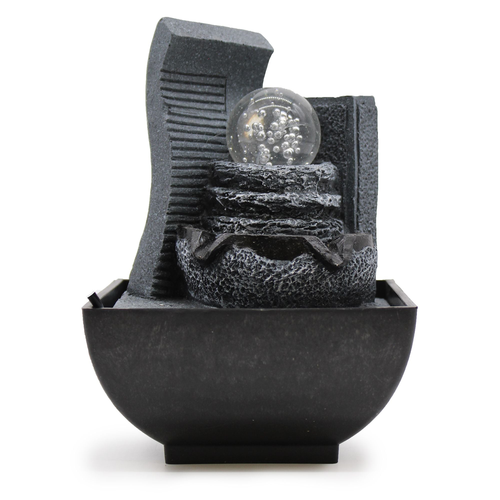 Tabletop Water Feature - 18cm - Cascading Rock Formation Tabletop Water Features