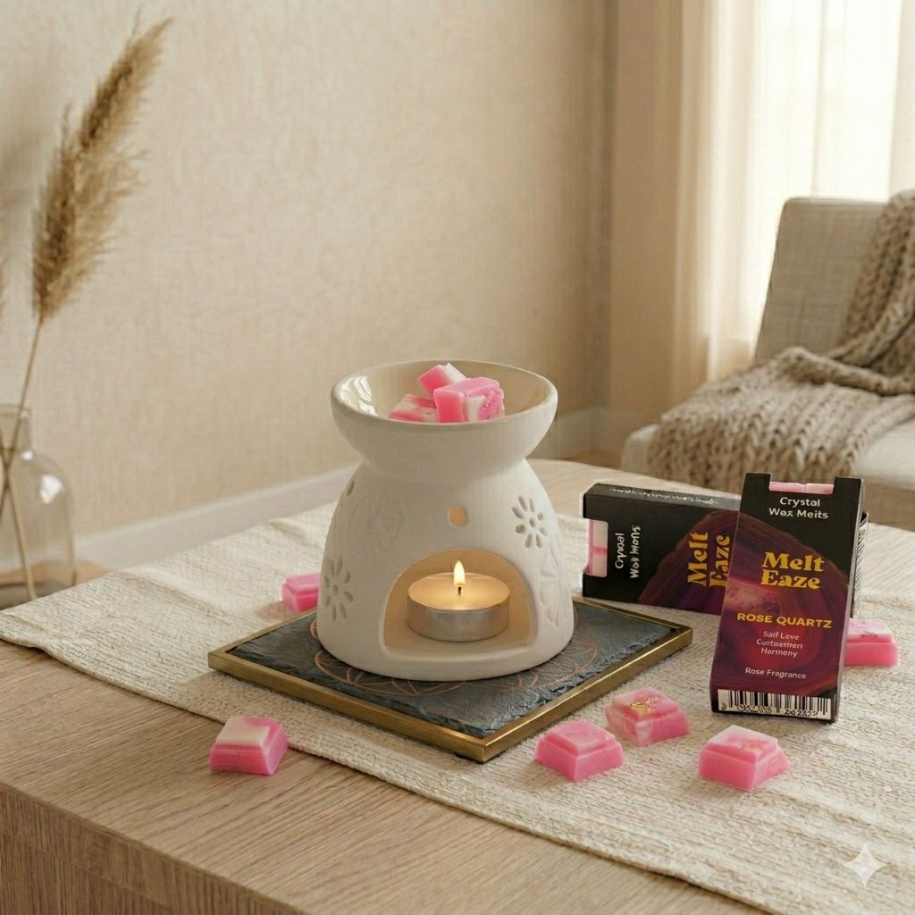 MeltEaze Wax Melts 50g - Rose Quartz Love - Rose - Truly Yours