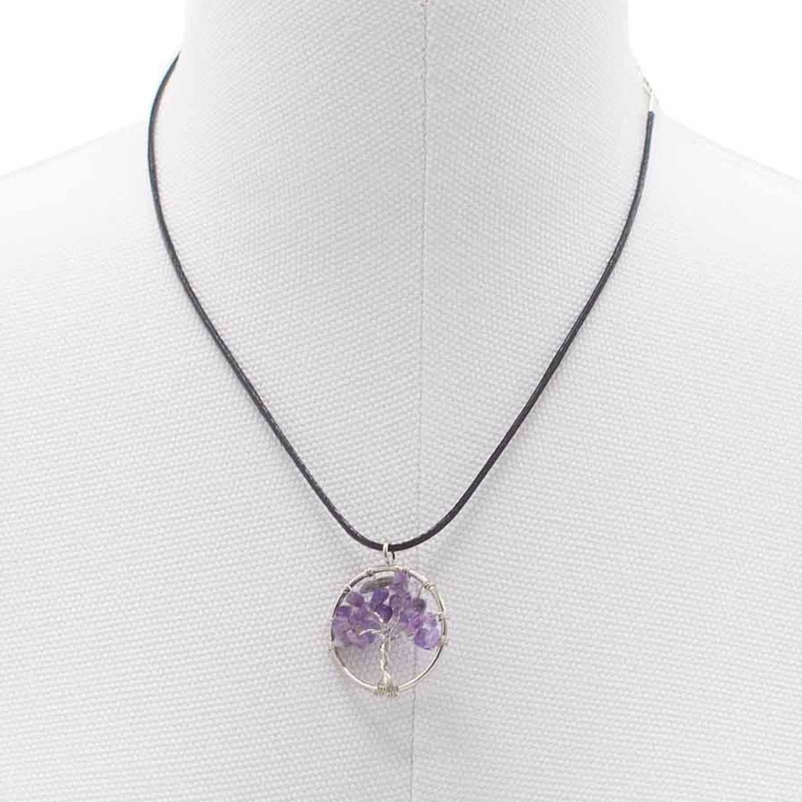Tree of Life Pendant - Amethyst - Truly Yours